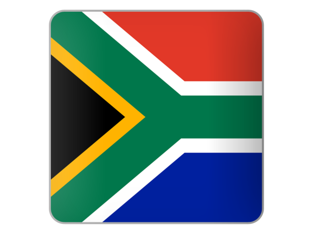 Square icon. Download flag icon of South Africa at PNG format