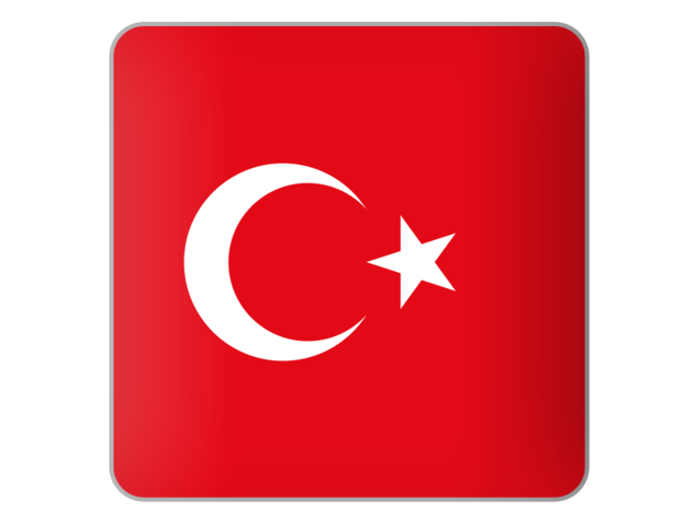 Square icon. Download flag icon of Turkey at PNG format