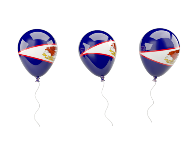 Воздушный шар. Скачать флаг. Американское Самоа
