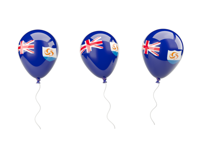 Air balloons. Download flag icon of Anguilla at PNG format