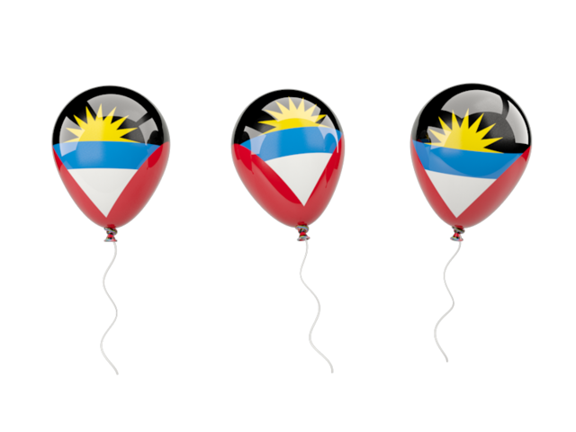 Air balloons. Download flag icon of Antigua and Barbuda at PNG format