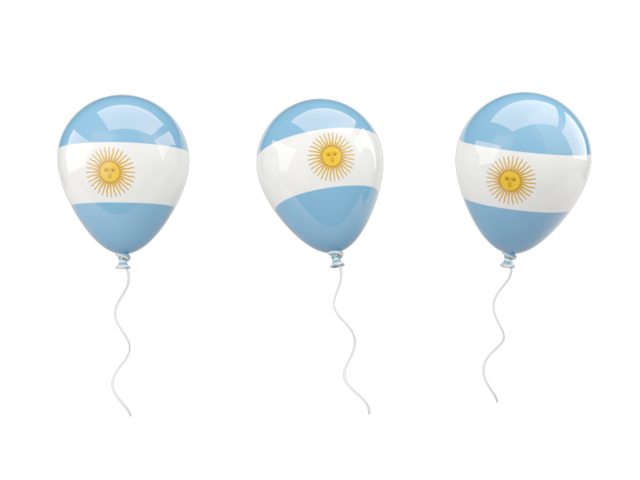 Air balloons. Download flag icon of Argentina at PNG format