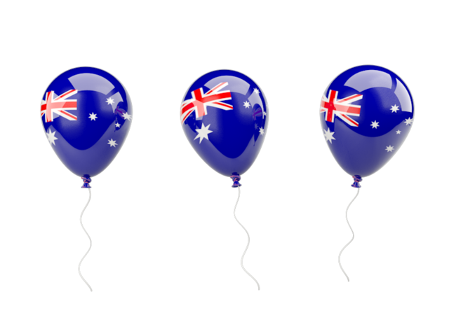 Air balloons. Download flag icon of Australia at PNG format