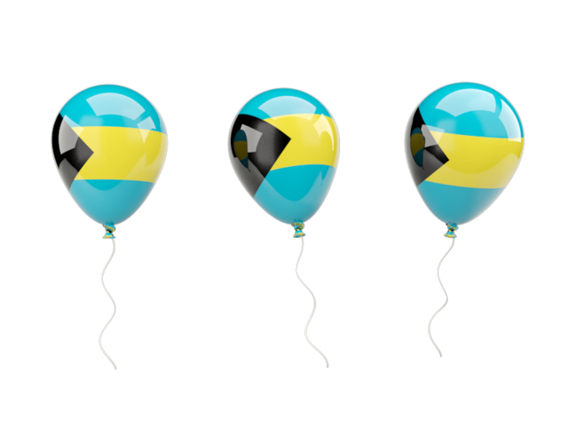 Air balloons. Download flag icon of Bahamas at PNG format