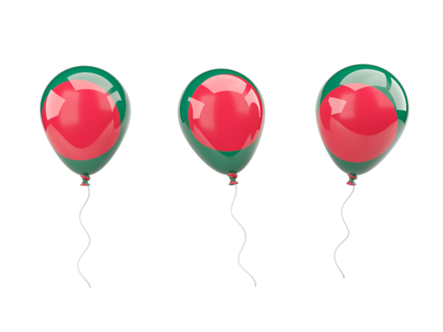 Air balloons. Download flag icon of Bangladesh at PNG format