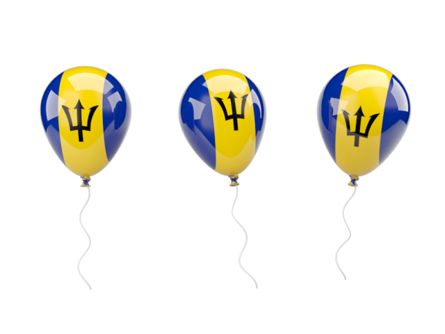 Air balloons. Download flag icon of Barbados at PNG format