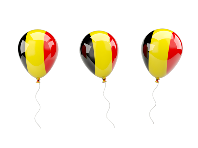 Air balloons. Download flag icon of Belgium at PNG format