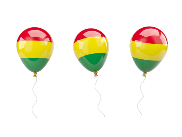 Air balloons. Download flag icon of Bolivia at PNG format