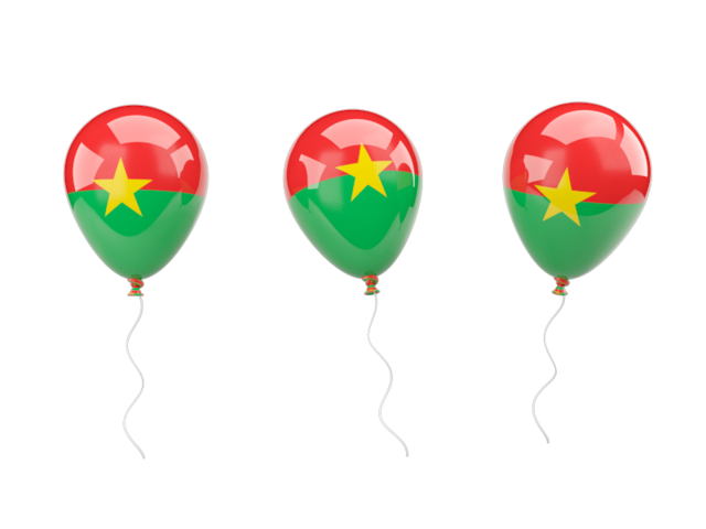 Air balloons. Download flag icon of Burkina Faso at PNG format