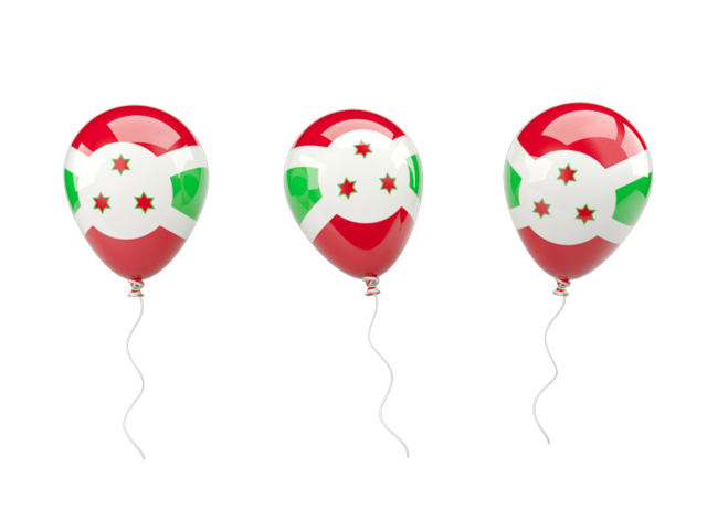 Air balloons. Download flag icon of Burundi at PNG format
