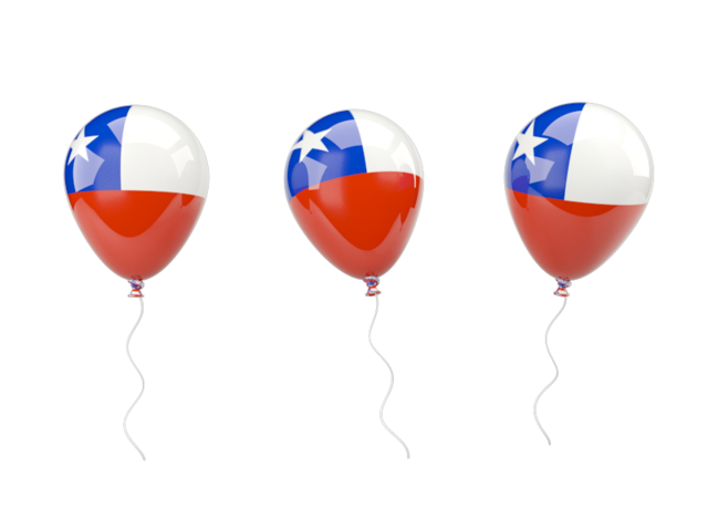 Air balloons. Download flag icon of Chile at PNG format