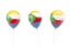 Comoros. Air balloons. Download icon.