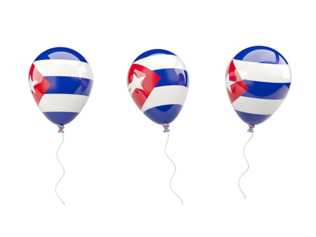 Air balloons. Download flag icon of Cuba at PNG format