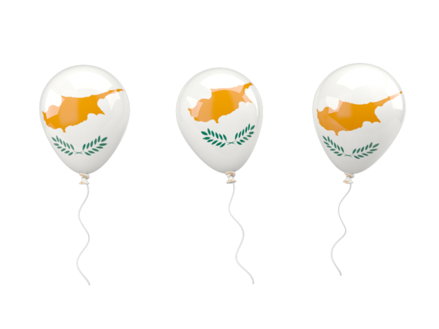 Air balloons. Download flag icon of Cyprus at PNG format