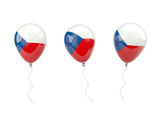Air balloons. Download flag icon of Czech Republic at PNG format
