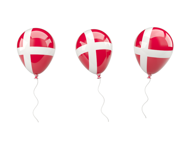 Air balloons. Download flag icon of Denmark at PNG format