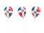 Dominican Republic. Air balloons. Download icon.
