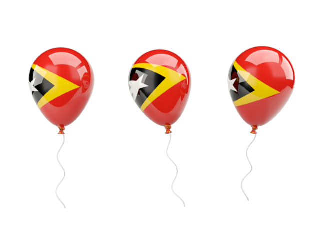 Air balloons. Download flag icon of East Timor at PNG format