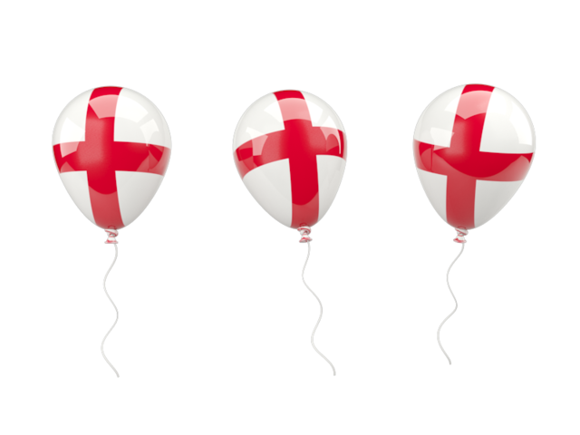 Air balloons. Download flag icon of England at PNG format