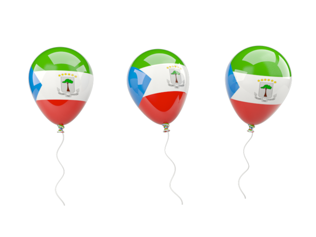 Air balloons. Download flag icon of Equatorial Guinea at PNG format