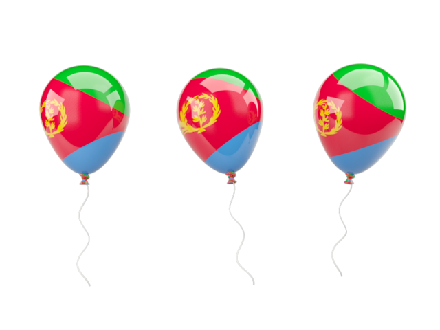 Air balloons. Download flag icon of Eritrea at PNG format