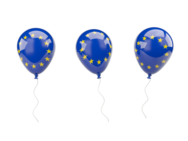 Air balloons. Download flag icon of European Union at PNG format