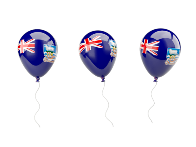 Air balloons. Download flag icon of Falkland Islands at PNG format