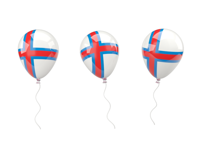 Air balloons. Download flag icon of Faroe Islands at PNG format