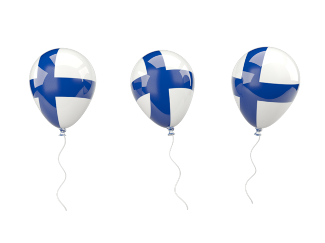 Air balloons. Download flag icon of Finland at PNG format