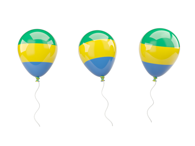 Air balloons. Download flag icon of Gabon at PNG format