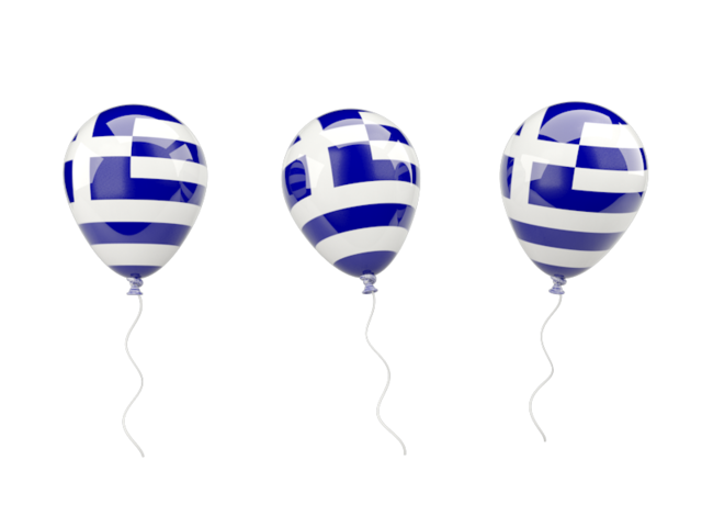 Air balloons. Download flag icon of Greece at PNG format