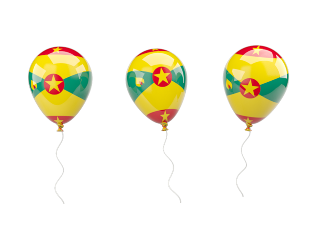 Air balloons. Download flag icon of Grenada at PNG format