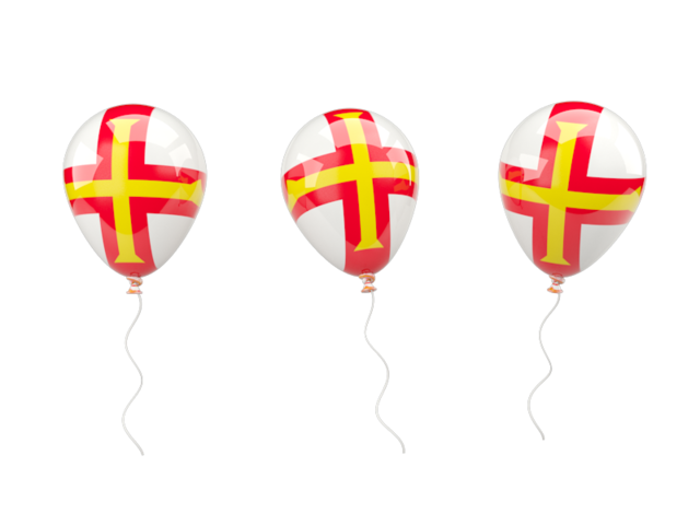 Air balloons. Download flag icon of Guernsey at PNG format
