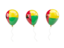 Guinea-Bissau. Air balloons. Download icon.