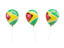 Guyana. Air balloons. Download icon.