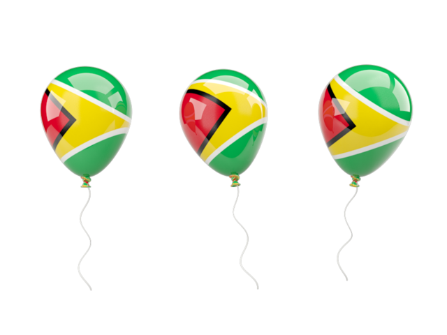 Air balloons. Download flag icon of Guyana at PNG format