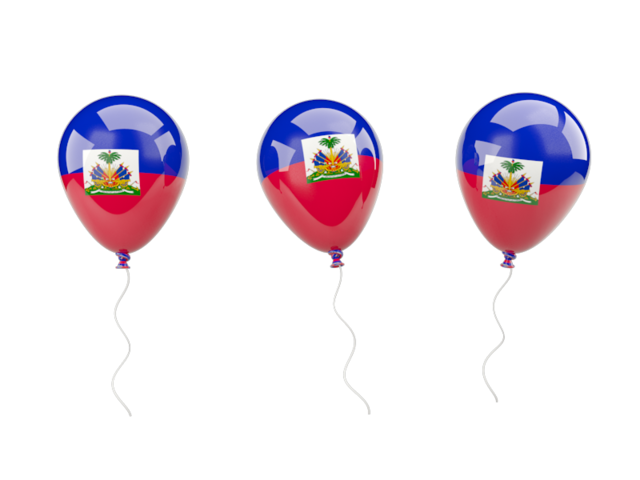 Air balloons. Download flag icon of Haiti at PNG format