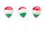 Hungary. Air balloons. Download icon.
