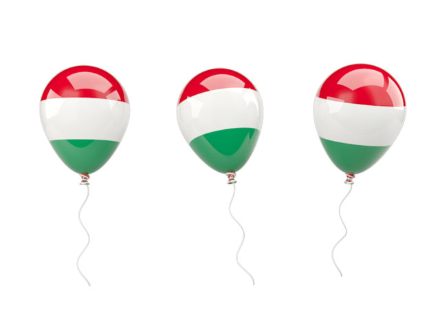 Air balloons. Download flag icon of Hungary at PNG format