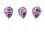 Iceland. Air balloons. Download icon.