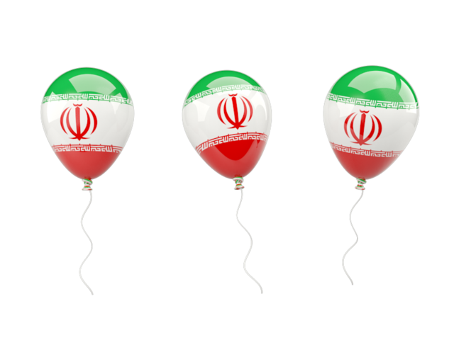 Air balloons. Download flag icon of Iran at PNG format