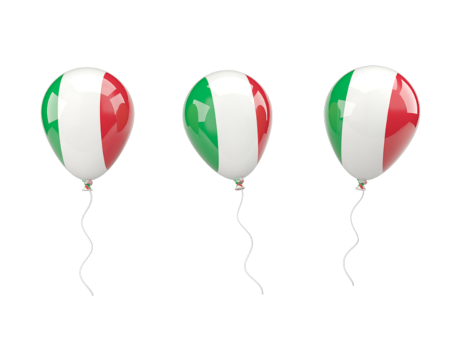 Air balloons. Download flag icon of Italy at PNG format