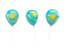 Казахстан. Воздушный шар. Скачать иконку.