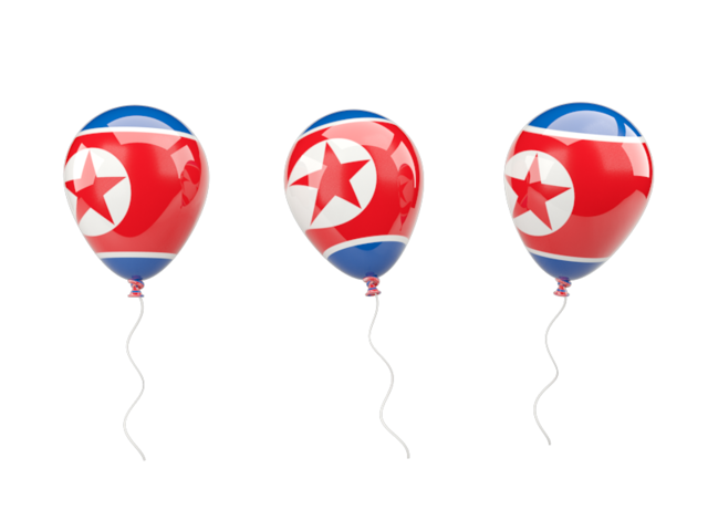 Air balloons. Download flag icon of North Korea at PNG format
