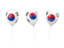 South Korea. Air balloons. Download icon.