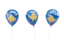 Kosovo. Air balloons. Download icon.