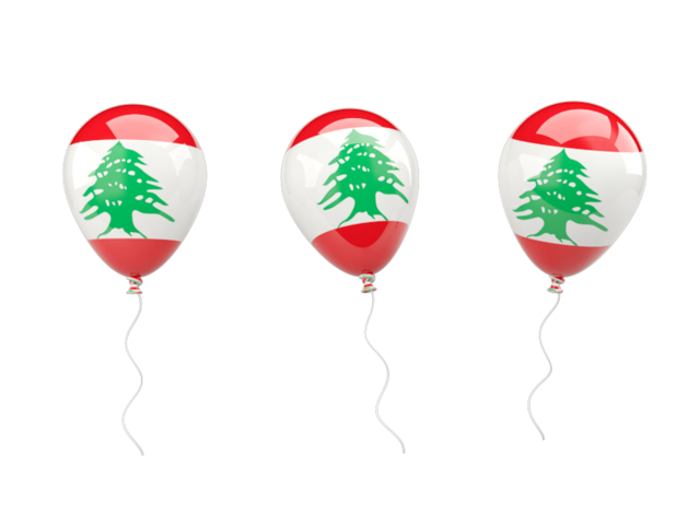 Air balloons. Download flag icon of Lebanon at PNG format