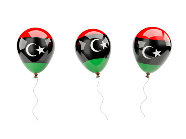 Air balloons. Download flag icon of Libya at PNG format