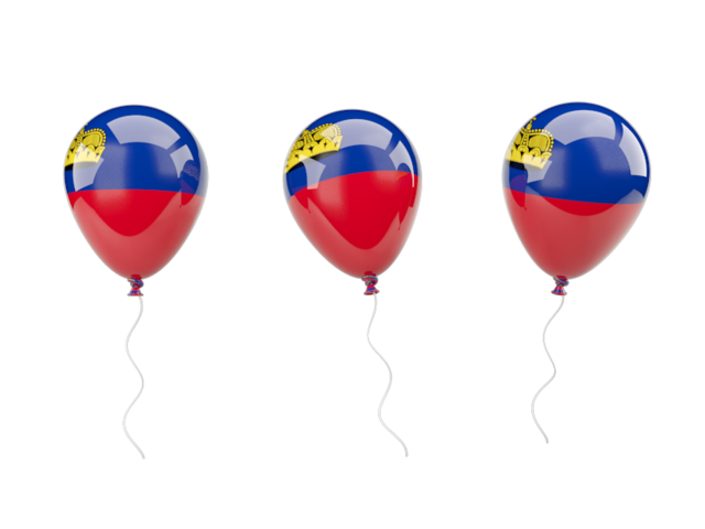 Air balloons. Download flag icon of Liechtenstein at PNG format
