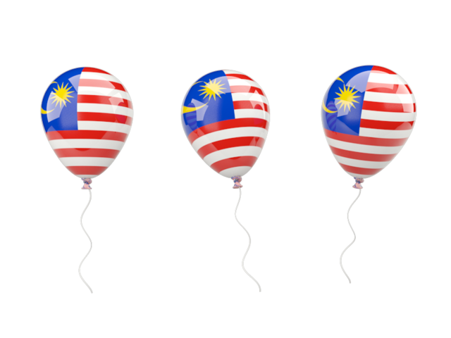 Air balloons. Download flag icon of Malaysia at PNG format